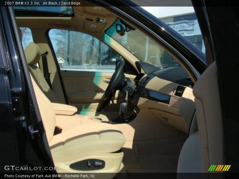 Jet Black / Sand Beige 2007 BMW X3 3.0si
