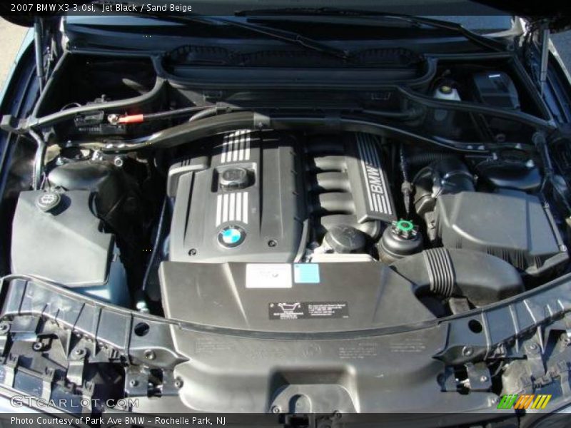 Jet Black / Sand Beige 2007 BMW X3 3.0si