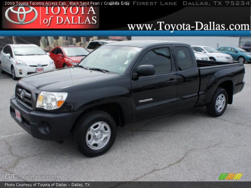 Black Sand Pearl / Graphite Gray 2009 Toyota Tacoma Access Cab