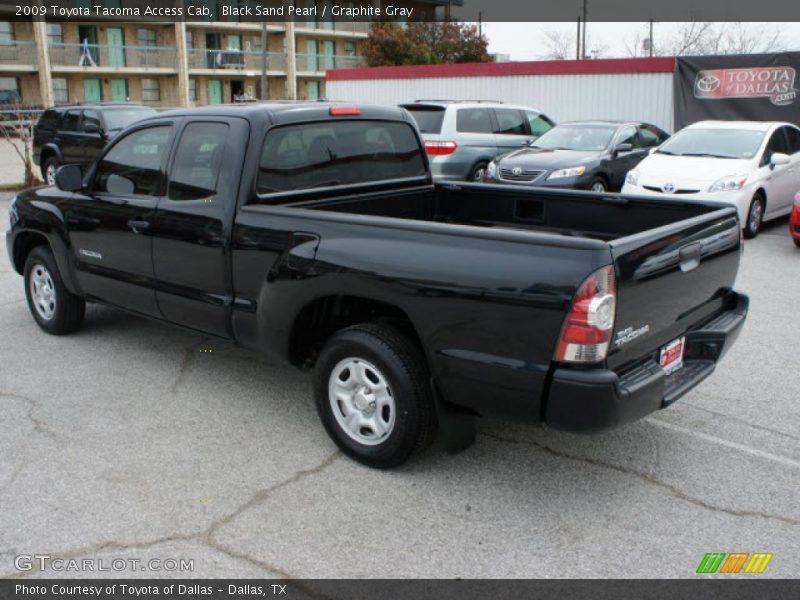 Black Sand Pearl / Graphite Gray 2009 Toyota Tacoma Access Cab