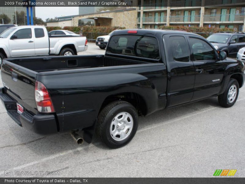 Black Sand Pearl / Graphite Gray 2009 Toyota Tacoma Access Cab