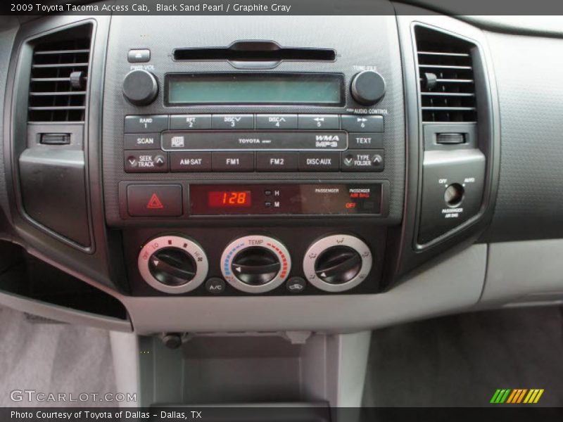 Black Sand Pearl / Graphite Gray 2009 Toyota Tacoma Access Cab