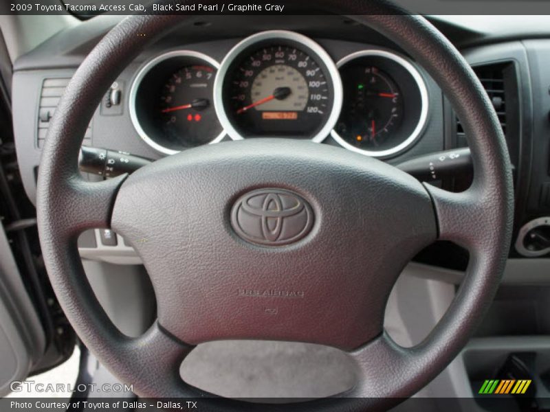 Black Sand Pearl / Graphite Gray 2009 Toyota Tacoma Access Cab