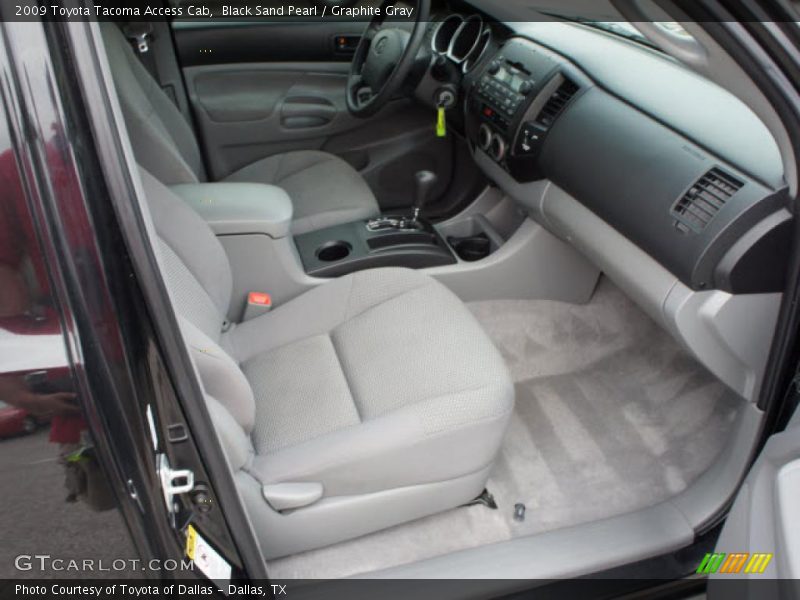 Black Sand Pearl / Graphite Gray 2009 Toyota Tacoma Access Cab