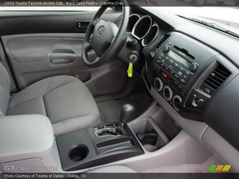 Black Sand Pearl / Graphite Gray 2009 Toyota Tacoma Access Cab