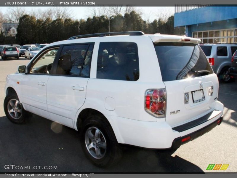 Taffeta White / Saddle 2008 Honda Pilot EX-L 4WD