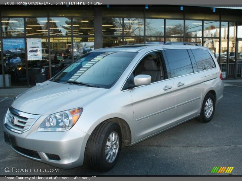 Silver Pearl Metallic / Gray 2008 Honda Odyssey EX-L