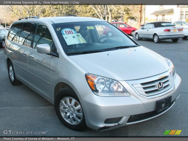 Silver Pearl Metallic / Gray 2008 Honda Odyssey EX-L