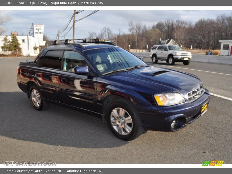 Regal Blue Pearl / Medium Gray 2005 Subaru Baja Turbo