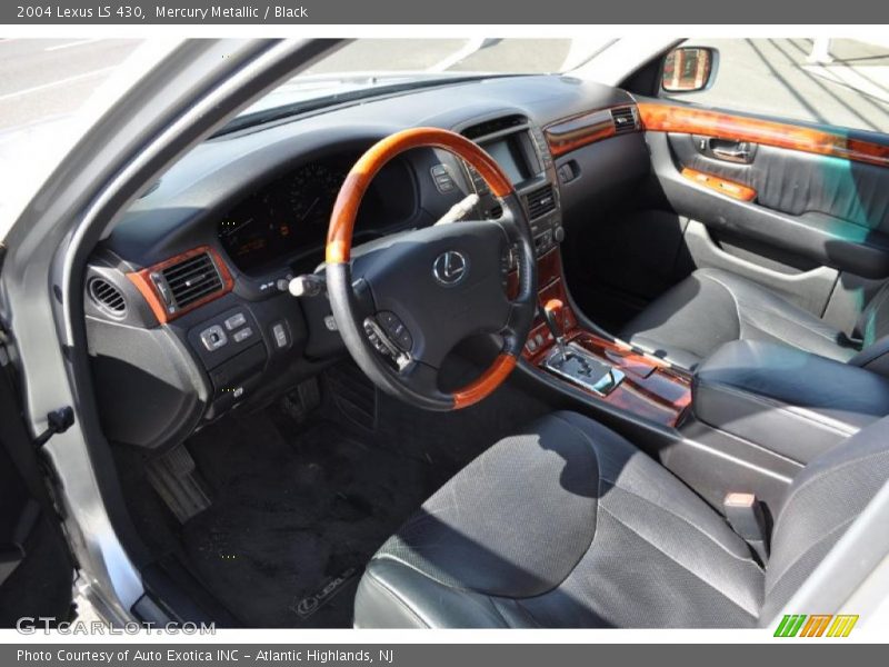 Mercury Metallic / Black 2004 Lexus LS 430