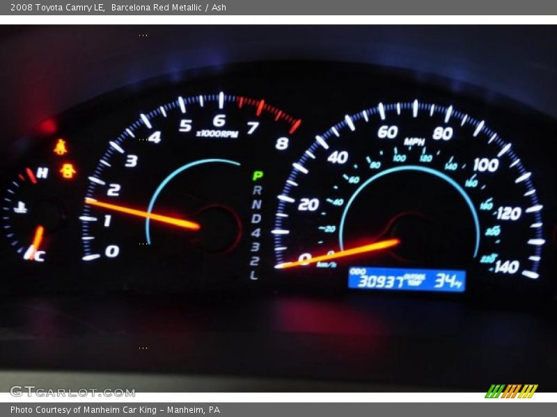 Barcelona Red Metallic / Ash 2008 Toyota Camry LE