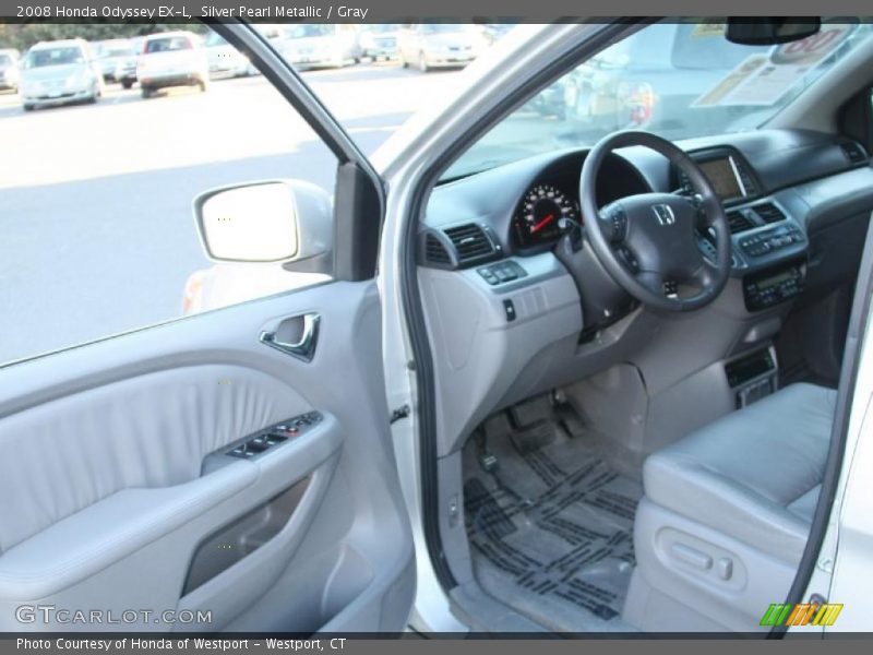 Silver Pearl Metallic / Gray 2008 Honda Odyssey EX-L