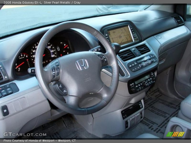 Silver Pearl Metallic / Gray 2008 Honda Odyssey EX-L