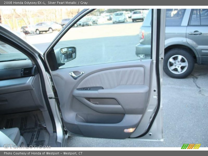 Silver Pearl Metallic / Gray 2008 Honda Odyssey EX-L
