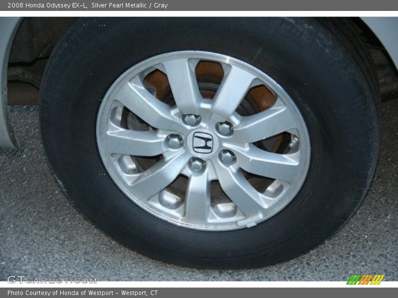 Silver Pearl Metallic / Gray 2008 Honda Odyssey EX-L