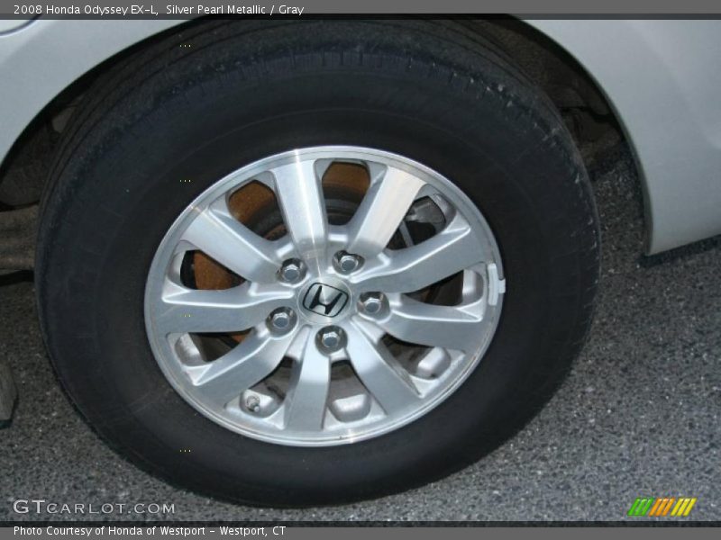 Silver Pearl Metallic / Gray 2008 Honda Odyssey EX-L