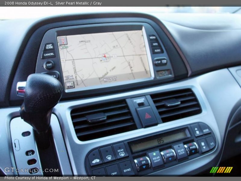 Silver Pearl Metallic / Gray 2008 Honda Odyssey EX-L