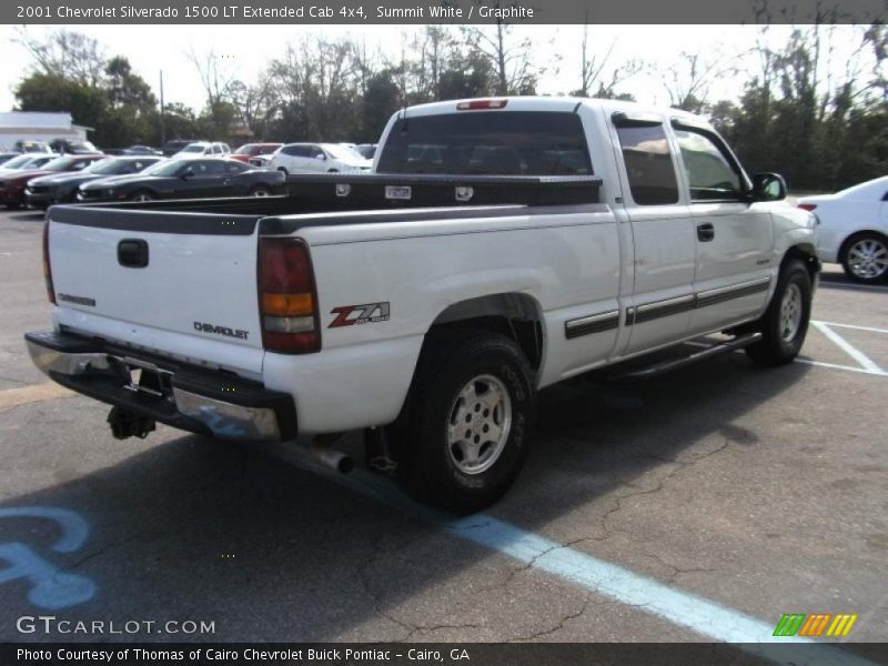 Summit White / Graphite 2001 Chevrolet Silverado 1500 LT Extended Cab 4x4