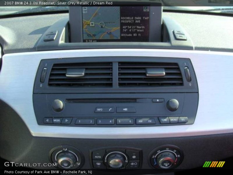 Silver Grey Metallic / Dream Red 2007 BMW Z4 3.0si Roadster