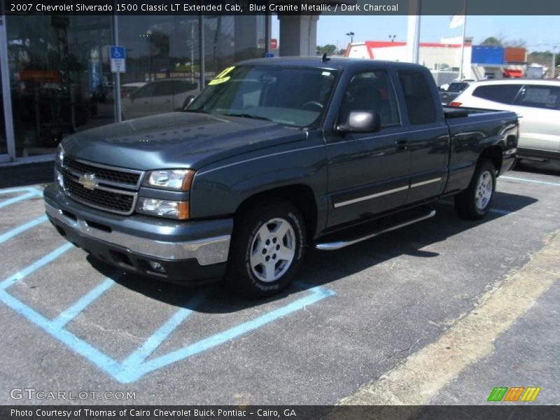 Blue Granite Metallic / Dark Charcoal 2007 Chevrolet Silverado 1500 Classic LT Extended Cab