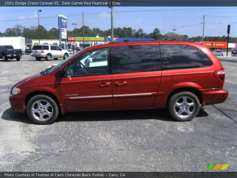 Dark Garnet Red Pearlcoat / Gray 2001 Dodge Grand Caravan ES