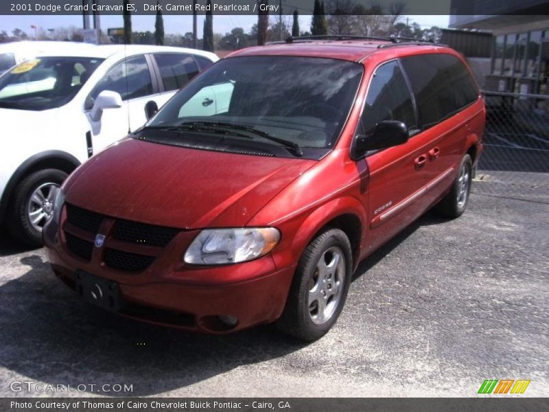 Dark Garnet Red Pearlcoat / Gray 2001 Dodge Grand Caravan ES
