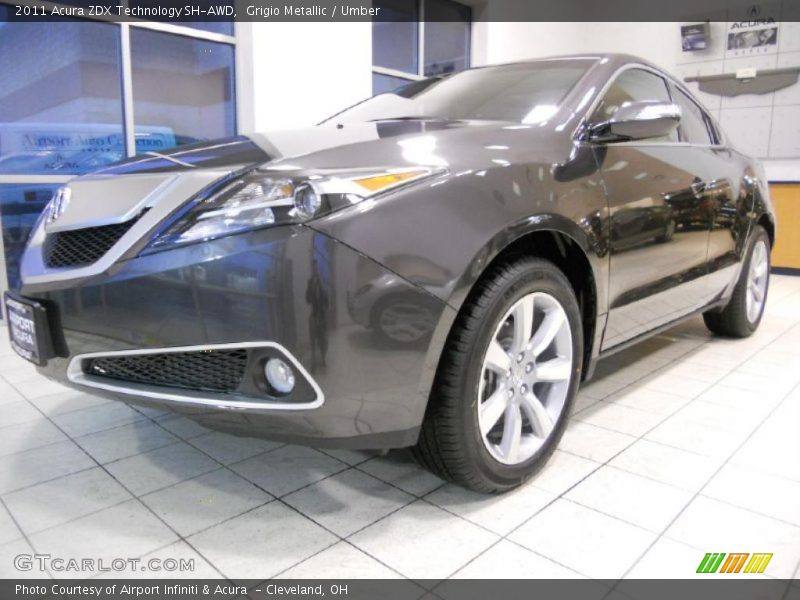 Grigio Metallic / Umber 2011 Acura ZDX Technology SH-AWD