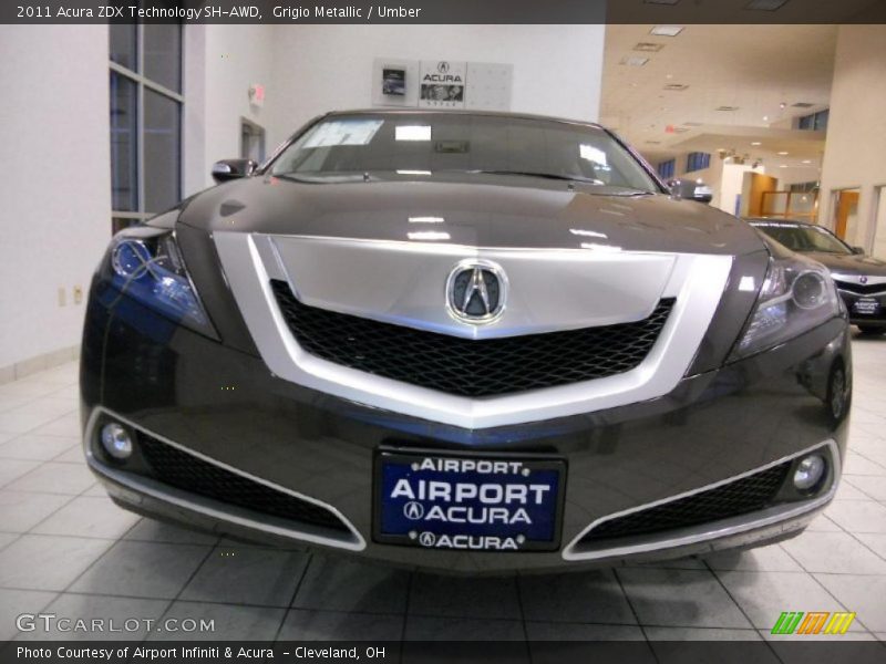 Grigio Metallic / Umber 2011 Acura ZDX Technology SH-AWD