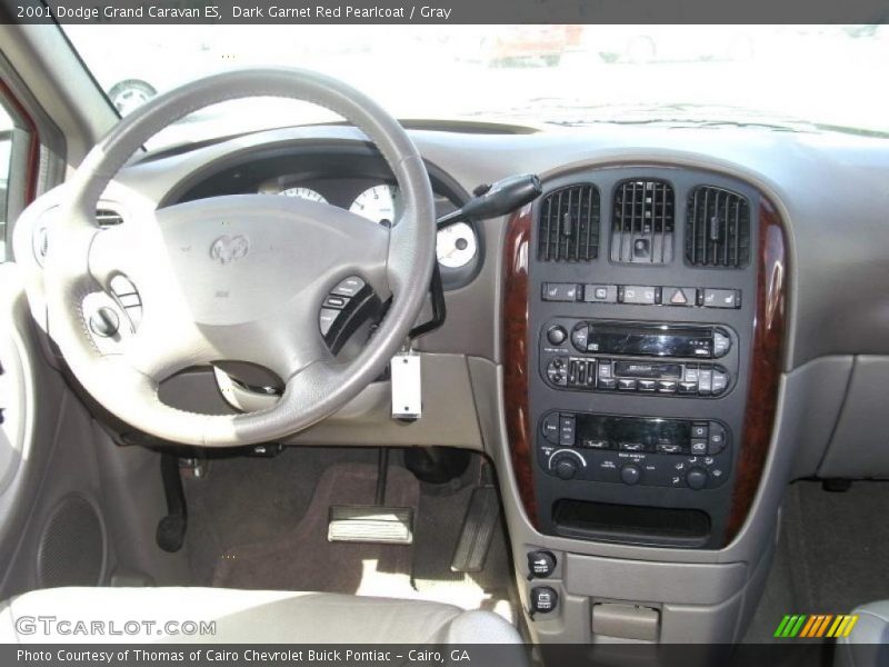 Dark Garnet Red Pearlcoat / Gray 2001 Dodge Grand Caravan ES