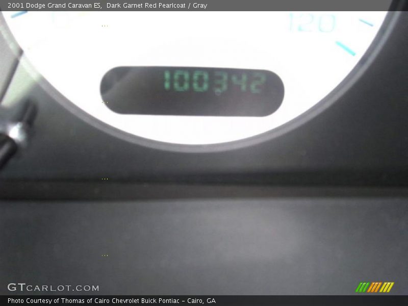 Dark Garnet Red Pearlcoat / Gray 2001 Dodge Grand Caravan ES
