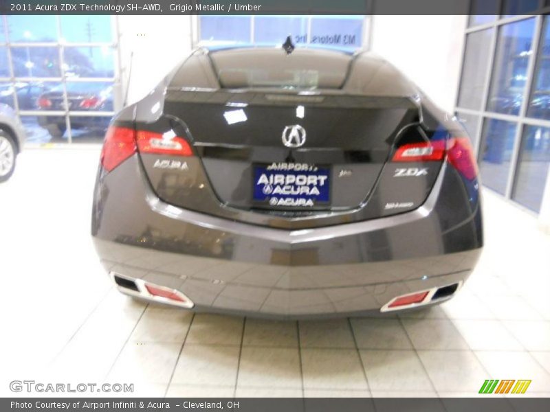 Grigio Metallic / Umber 2011 Acura ZDX Technology SH-AWD