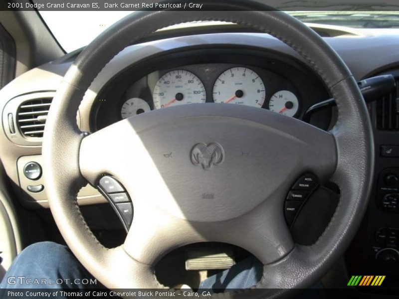 Dark Garnet Red Pearlcoat / Gray 2001 Dodge Grand Caravan ES