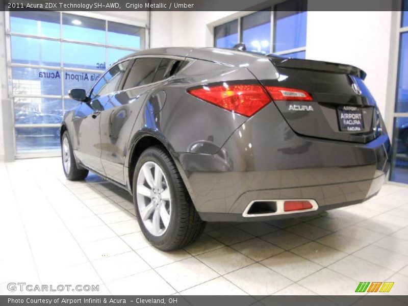 Grigio Metallic / Umber 2011 Acura ZDX Technology SH-AWD