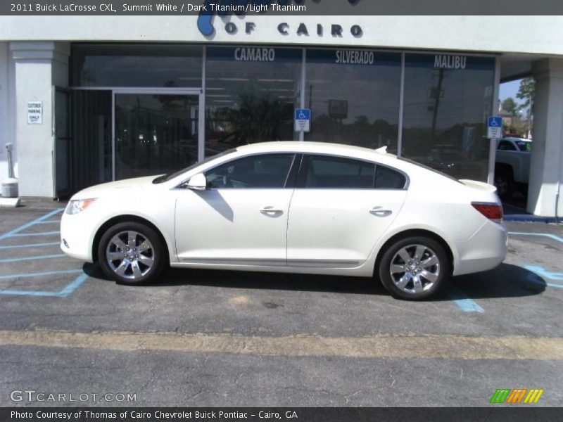 Summit White / Dark Titanium/Light Titanium 2011 Buick LaCrosse CXL