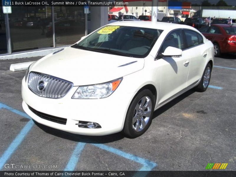 Summit White / Dark Titanium/Light Titanium 2011 Buick LaCrosse CXL