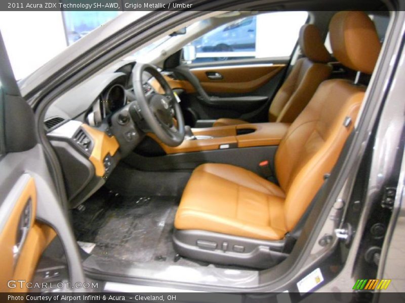 Grigio Metallic / Umber 2011 Acura ZDX Technology SH-AWD