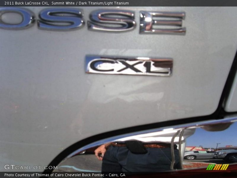 Summit White / Dark Titanium/Light Titanium 2011 Buick LaCrosse CXL