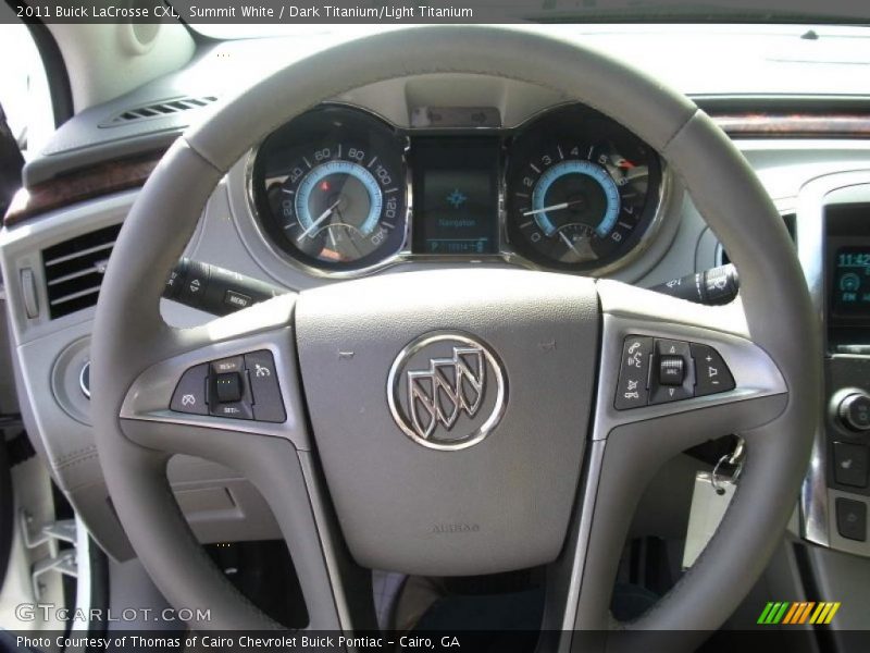 Summit White / Dark Titanium/Light Titanium 2011 Buick LaCrosse CXL