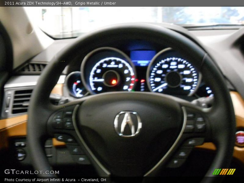Grigio Metallic / Umber 2011 Acura ZDX Technology SH-AWD