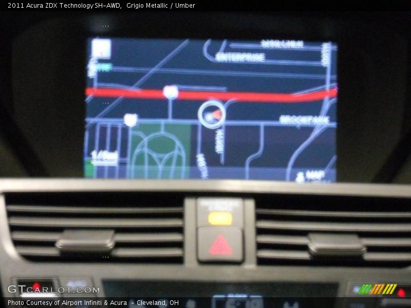Grigio Metallic / Umber 2011 Acura ZDX Technology SH-AWD