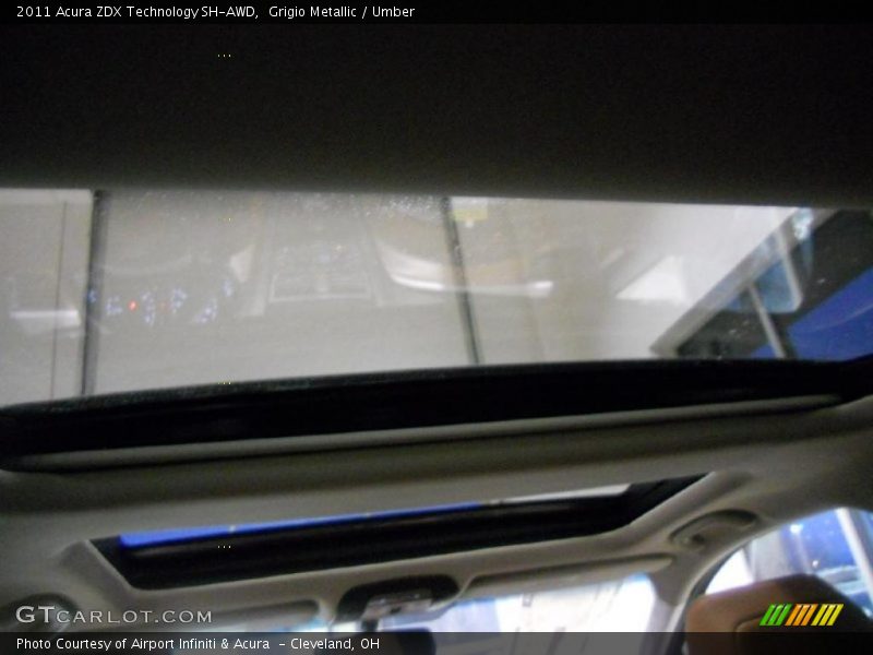 Grigio Metallic / Umber 2011 Acura ZDX Technology SH-AWD