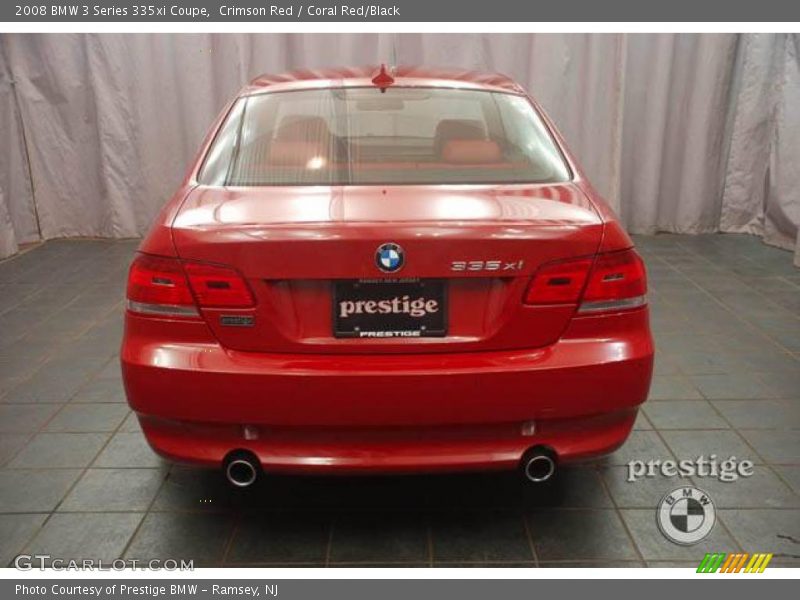 Crimson Red / Coral Red/Black 2008 BMW 3 Series 335xi Coupe