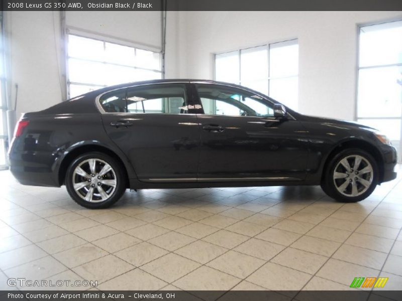 Obsidian Black / Black 2008 Lexus GS 350 AWD