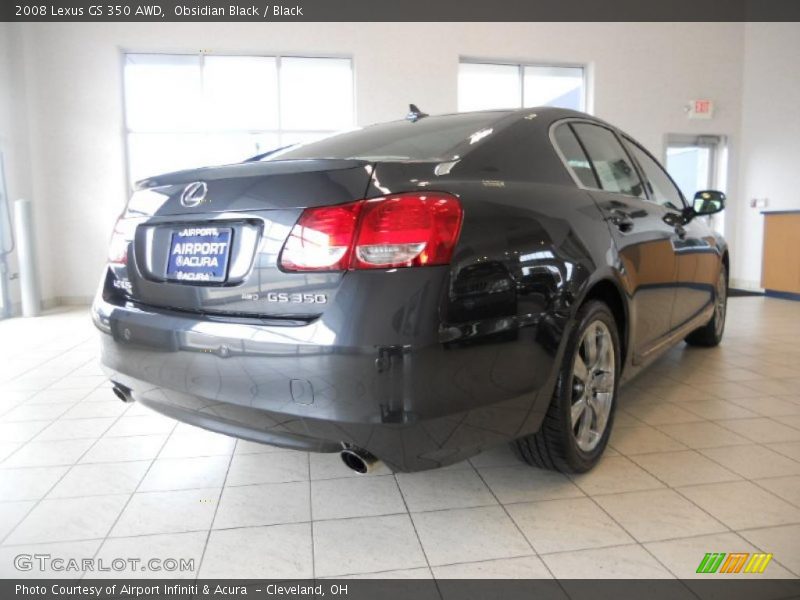 Obsidian Black / Black 2008 Lexus GS 350 AWD