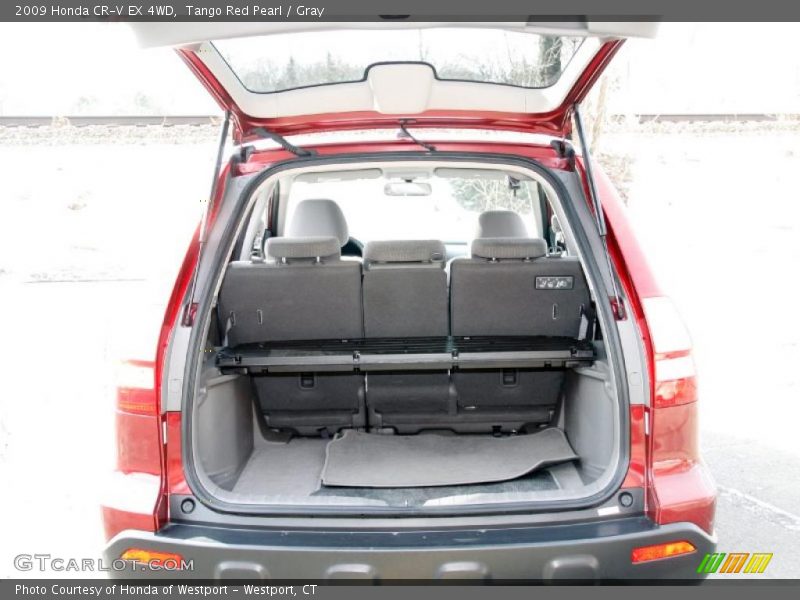 Tango Red Pearl / Gray 2009 Honda CR-V EX 4WD