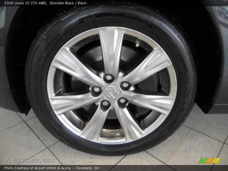 Obsidian Black / Black 2008 Lexus GS 350 AWD