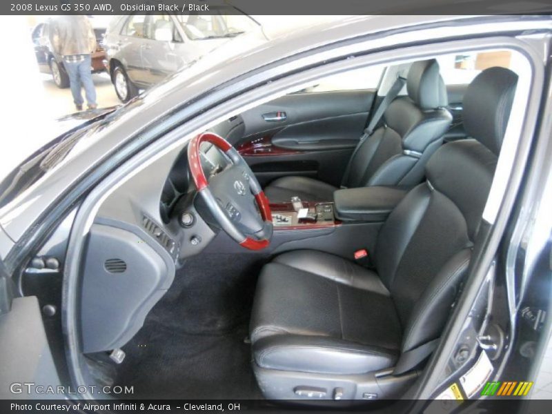 Obsidian Black / Black 2008 Lexus GS 350 AWD