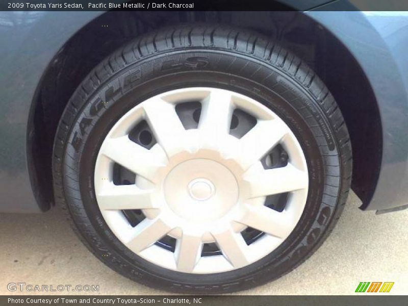 Pacific Blue Metallic / Dark Charcoal 2009 Toyota Yaris Sedan