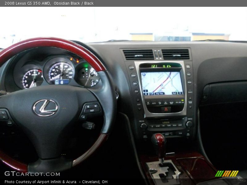 Obsidian Black / Black 2008 Lexus GS 350 AWD