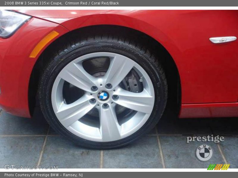 Crimson Red / Coral Red/Black 2008 BMW 3 Series 335xi Coupe